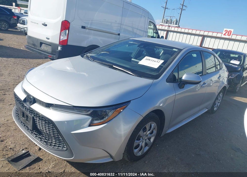2022 TOYOTA COROLLA LE VIN: 5YFEPMAE1NP326034