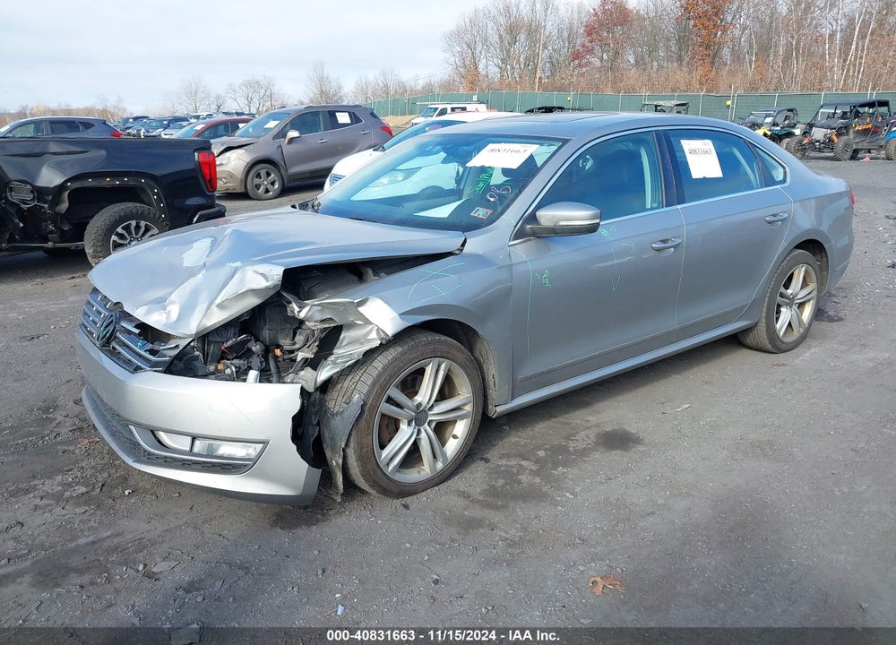 2013 VOLKSWAGEN PASSAT 2.0L TDI SE VIN: 1VWBN7A3XDC058954