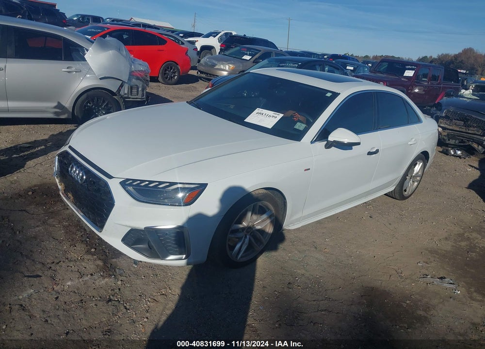 2022 AUDI A4 VIN: WAUEAAF42NN014492