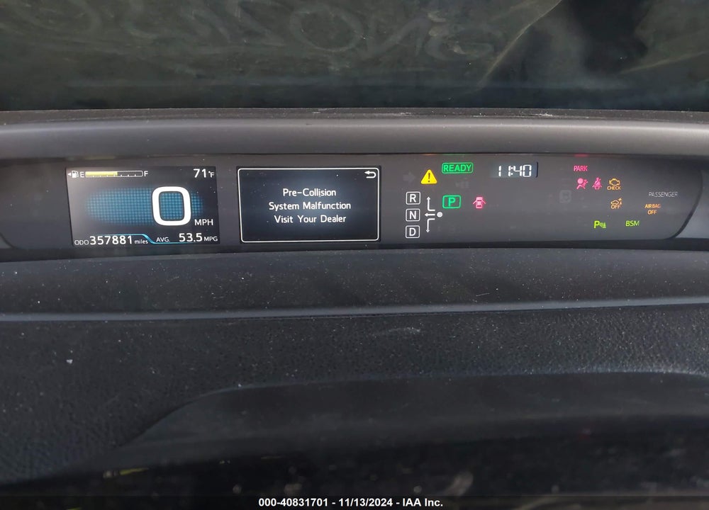 2018 TOYOTA PRIUS TWO VIN: JTDKBRFU2J3061836