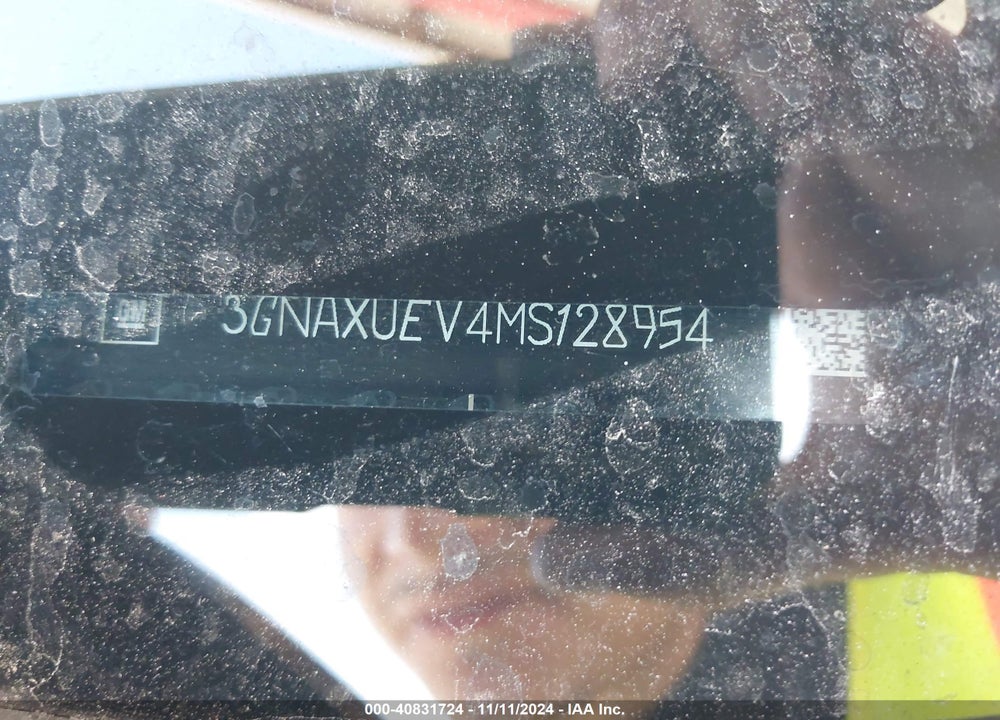 2021 CHEVROLET EQUINOX VIN: 3GNAXUEV4MS128954
