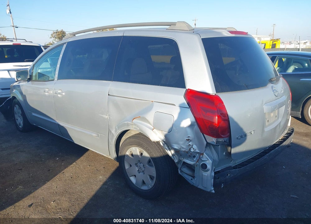 2006 NISSAN QUEST VIN: 5N1BV28U96N102305