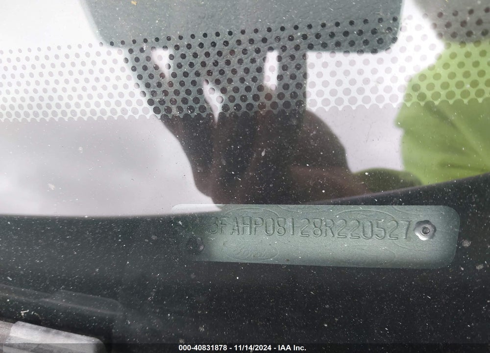 2008 FORD FUSION VIN: 3FAHP08128R220527