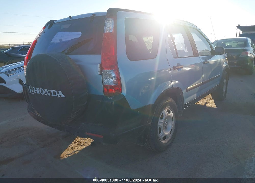 2006 HONDA CR-V LX VIN: JHLRD68586C008680