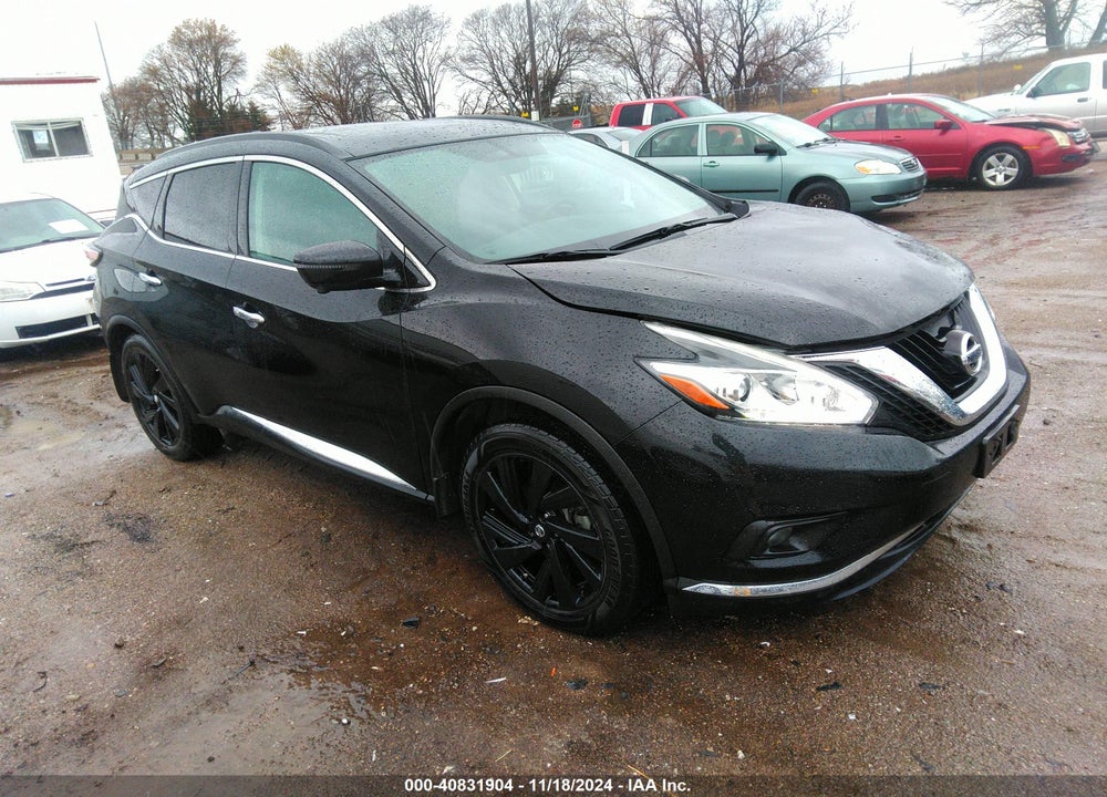 2017 NISSAN MURANO PLATINUM VIN: 5N1AZ2MH1HN146522