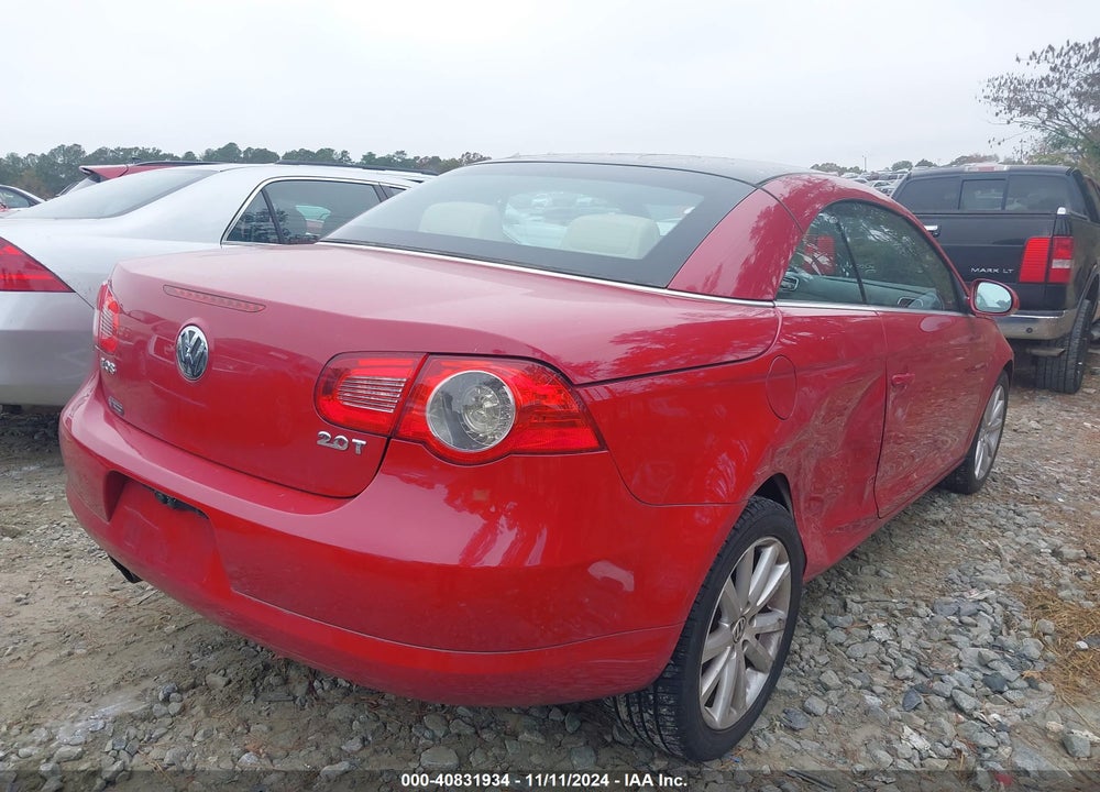 2007 VOLKSWAGEN EOS 2.0T VIN: WVWFA71F87V020027