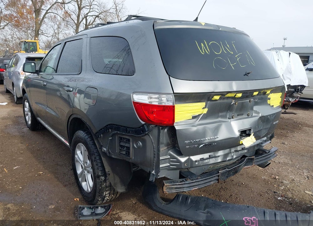 2012 DODGE DURANGO CREW VIN: 1C4RDJDG2CC106266