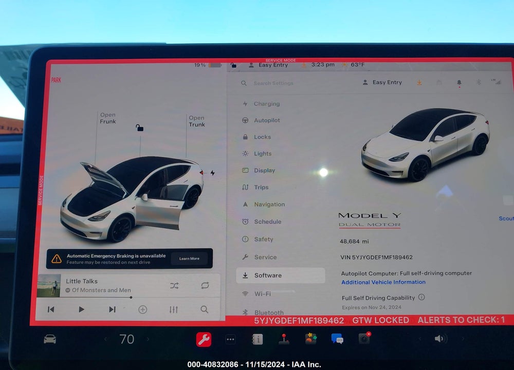 2021 TESLA MODEL Y PERFORMANCE DUAL MOTOR ALL-WHEEL DRIVE VIN: 5YJYGDEF1MF189462