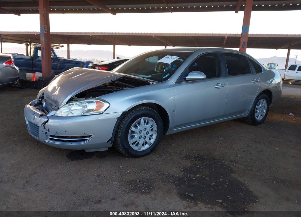 2008 CHEVROLET IMPALA POLICE VIN: 2G1WS553381363826