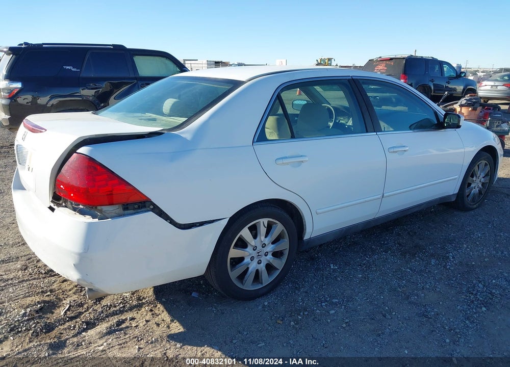 2007 HONDA ACCORD 3.0 SE VIN: 1HGCM664X7A106203