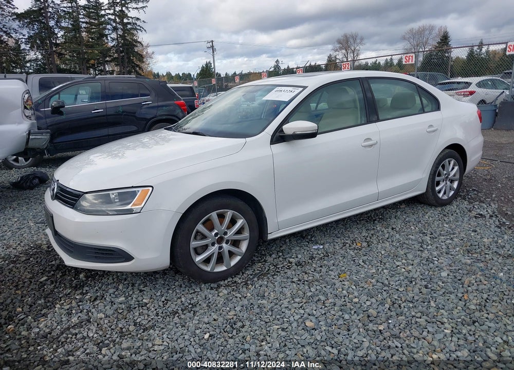 2012 VOLKSWAGEN JETTA 2.5L SE VIN: 3VWDP7AJ9CM396800