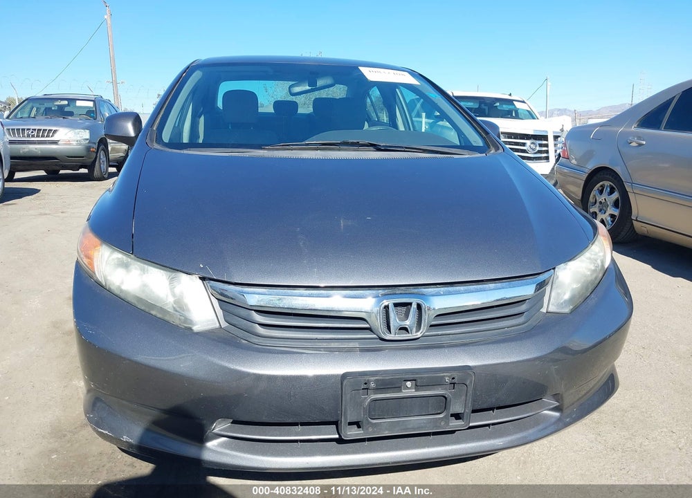 2012 HONDA CIVIC LX VIN: 19XFB2F5XCE003535