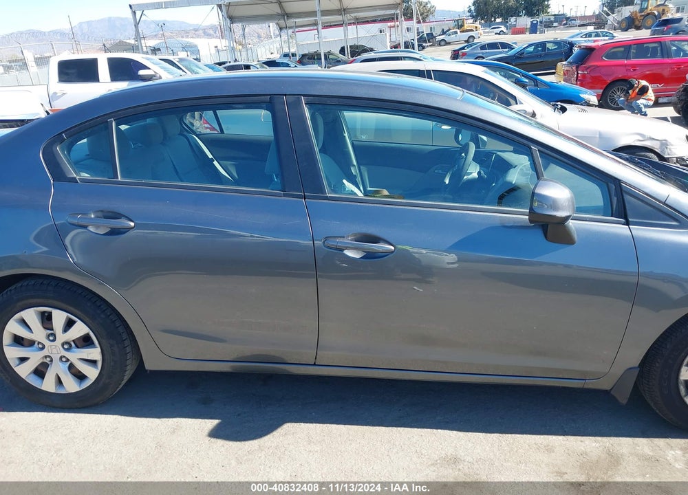 2012 HONDA CIVIC LX VIN: 19XFB2F5XCE003535