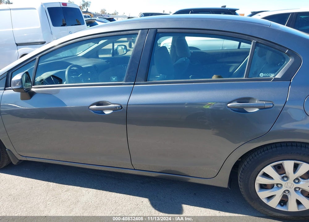 2012 HONDA CIVIC LX VIN: 19XFB2F5XCE003535
