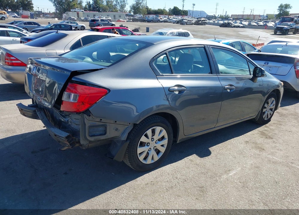 2012 HONDA CIVIC LX VIN: 19XFB2F5XCE003535