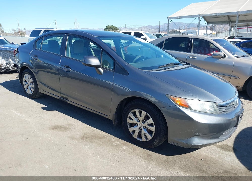 2012 HONDA CIVIC LX VIN: 19XFB2F5XCE003535