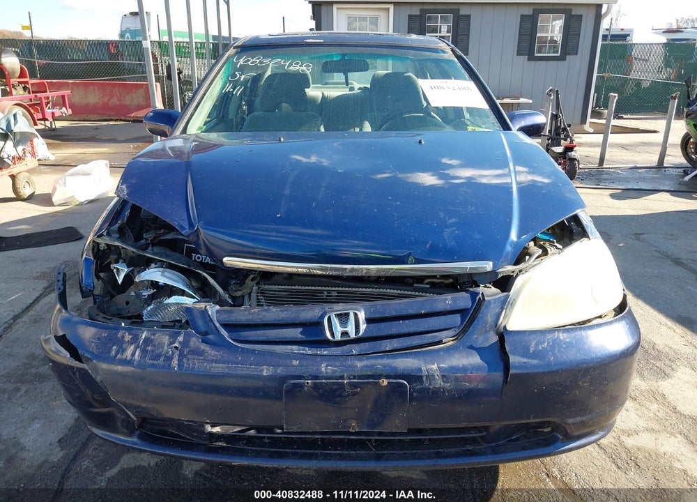 2003 HONDA CIVIC EX VIN: 1HGES26783L024860