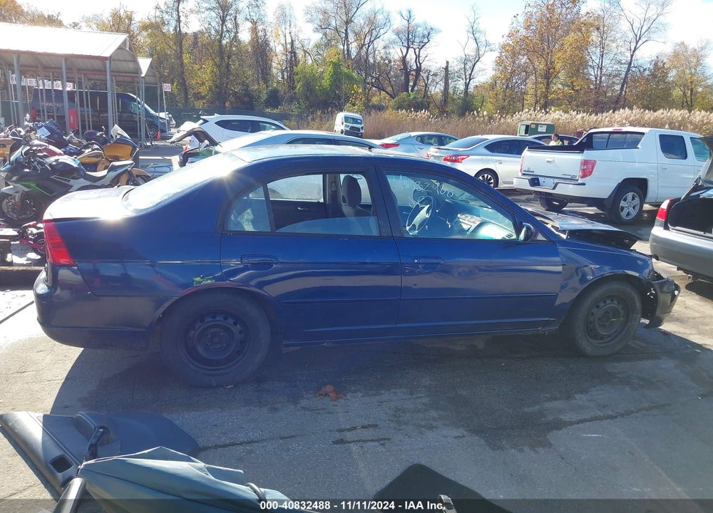 2003 HONDA CIVIC EX VIN: 1HGES26783L024860