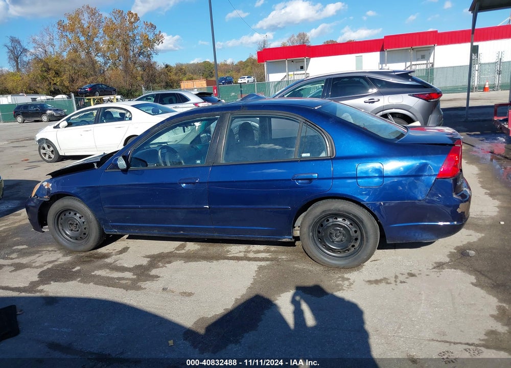2003 HONDA CIVIC EX VIN: 1HGES26783L024860
