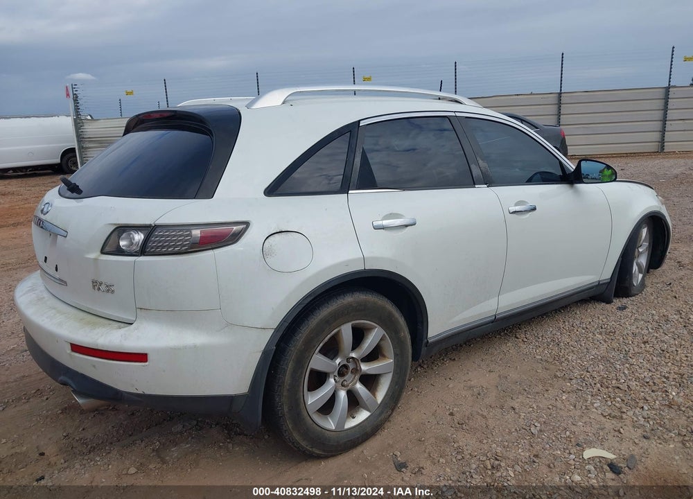 2005 INFINITI FX35 VIN: JNRAS08U75X109902