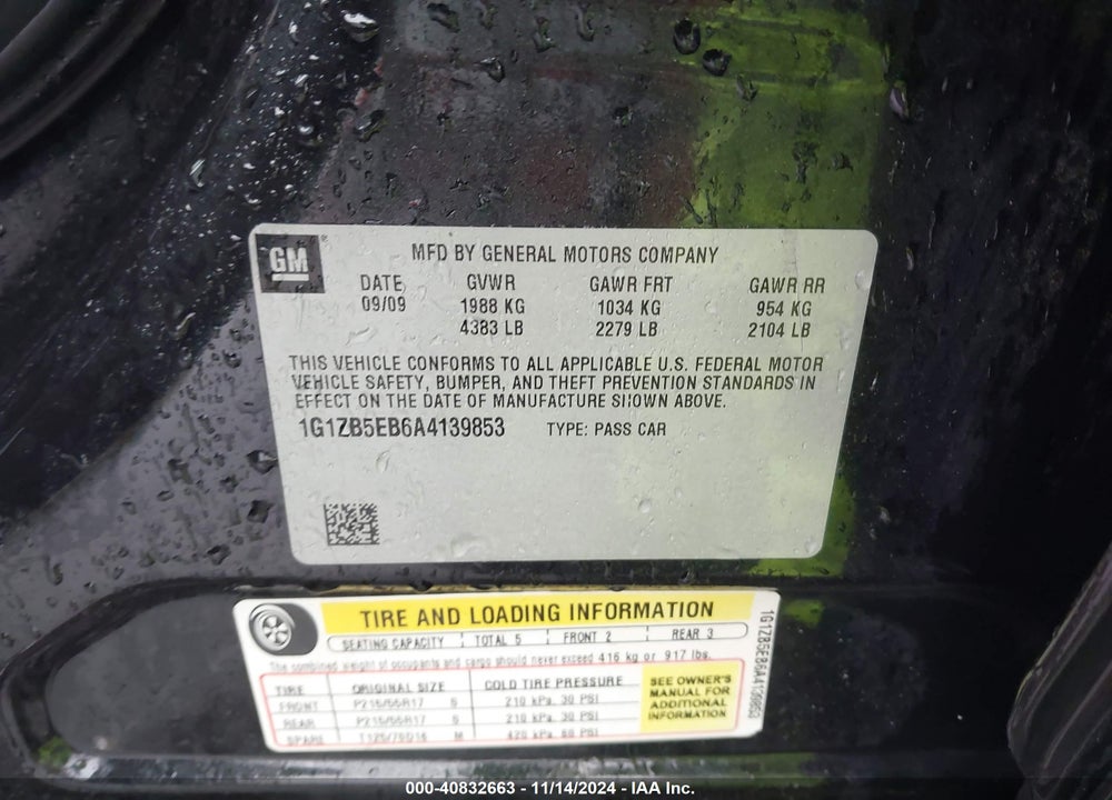 2010 CHEVROLET MALIBU LS VIN: 1G1ZB5EB6A4139853