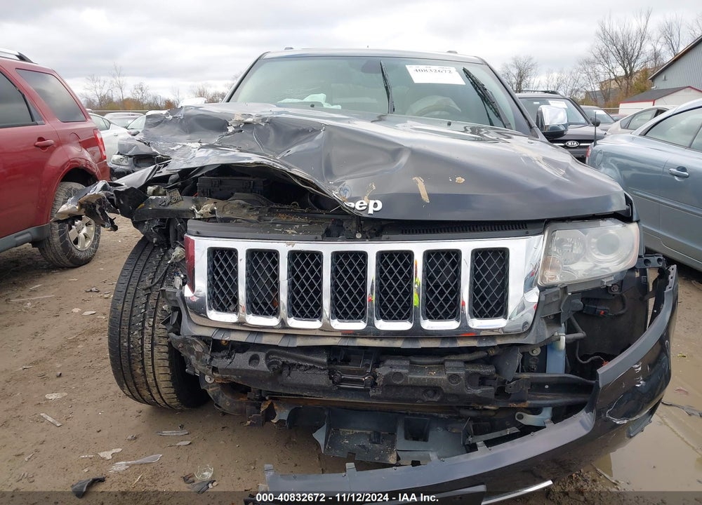 2013 JEEP GRAND CHEROKEE OVERLAND VIN: 1C4RJFCT6DC587905