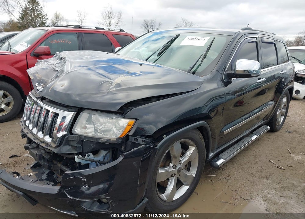 2013 JEEP GRAND CHEROKEE OVERLAND VIN: 1C4RJFCT6DC587905
