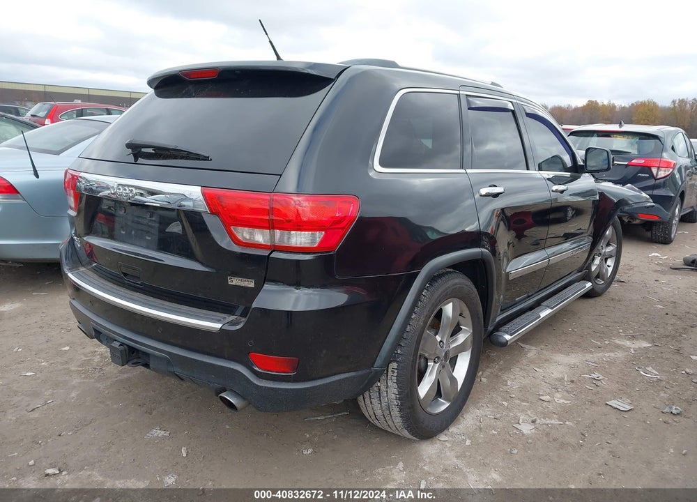 2013 JEEP GRAND CHEROKEE OVERLAND VIN: 1C4RJFCT6DC587905