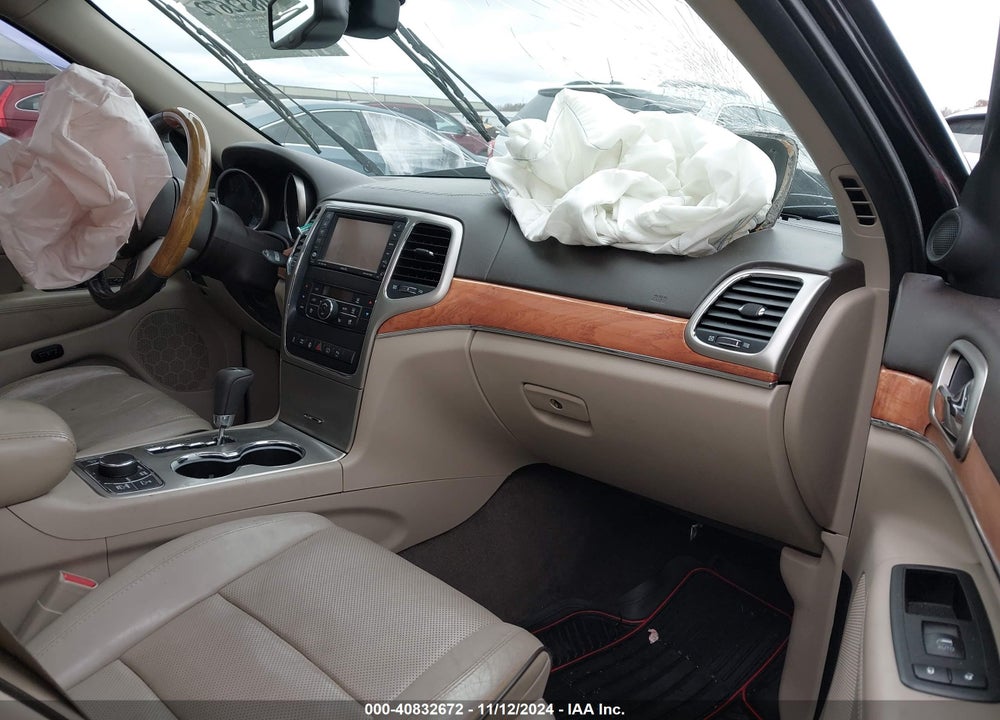 2013 JEEP GRAND CHEROKEE OVERLAND VIN: 1C4RJFCT6DC587905