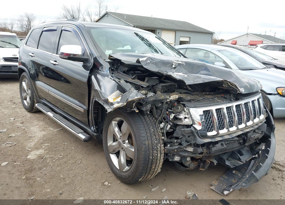 2013 JEEP GRAND CHEROKEE OVERLAND VIN: 1C4RJFCT6DC587905