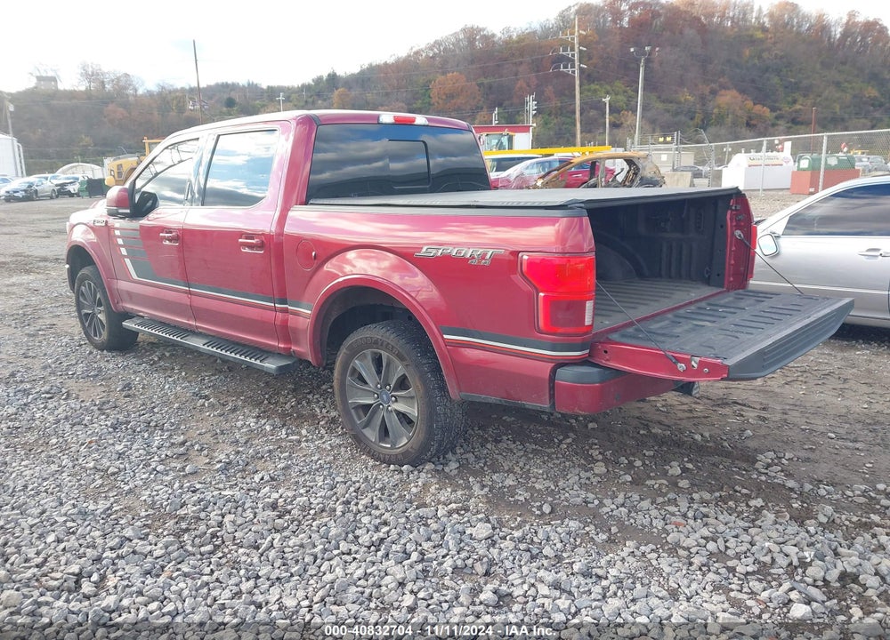 2018 FORD F-150 LARIAT VIN: 1FTEW1EG5JFA33560