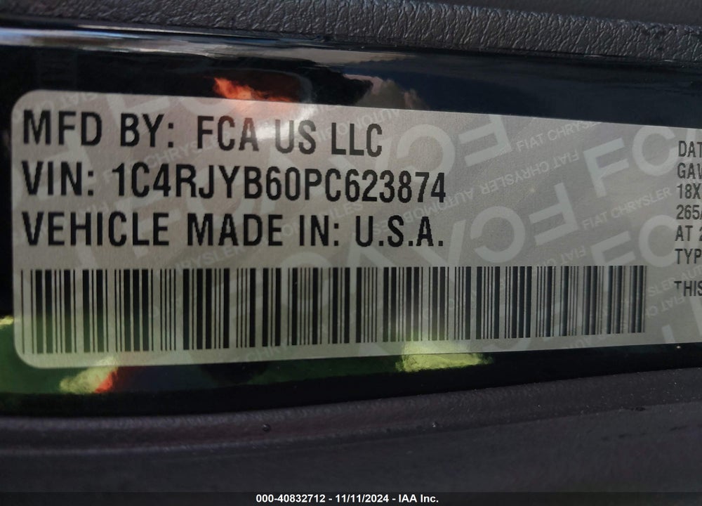 2023 JEEP GRAND CHEROKEE 4XE VIN: 1C4RJYB60PC623874