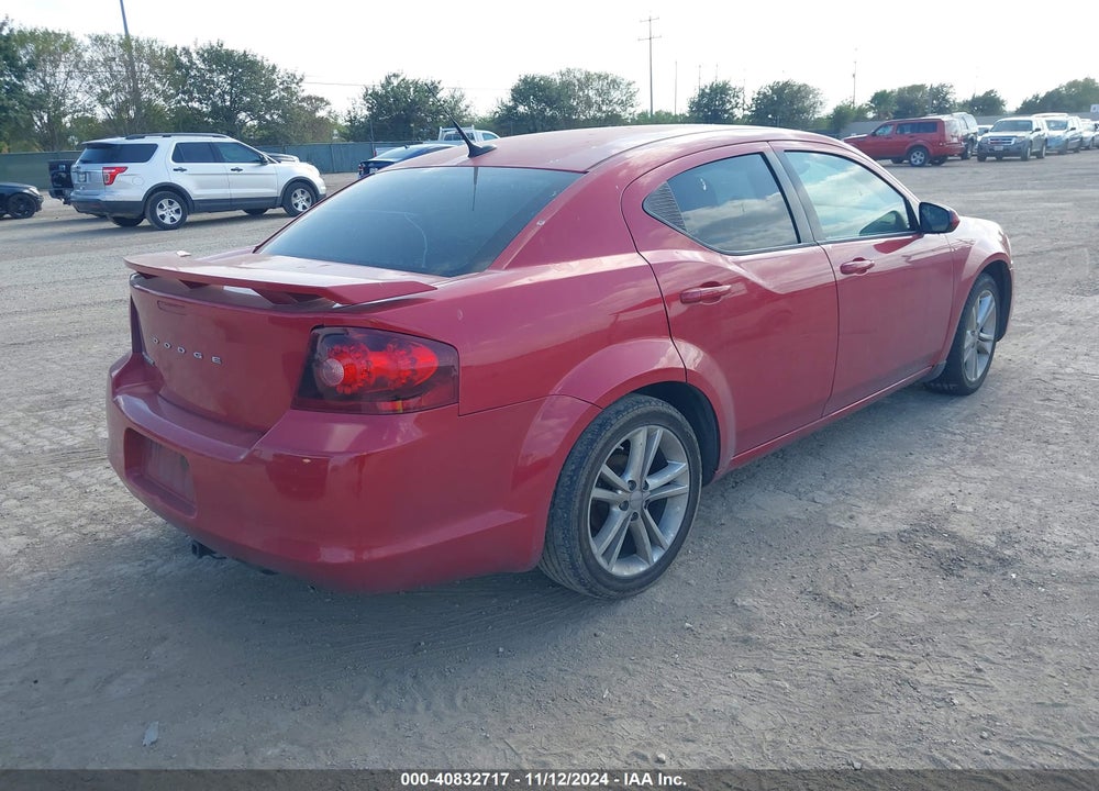 2011 DODGE AVENGER MAINSTREET VIN: 1B3BD1FG4BN508860