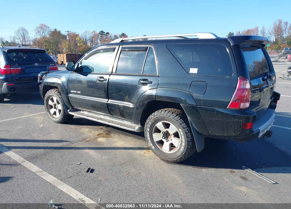 2003 TOYOTA 4RUNNER LIMITED V8 VIN: JTEBT17R930026560