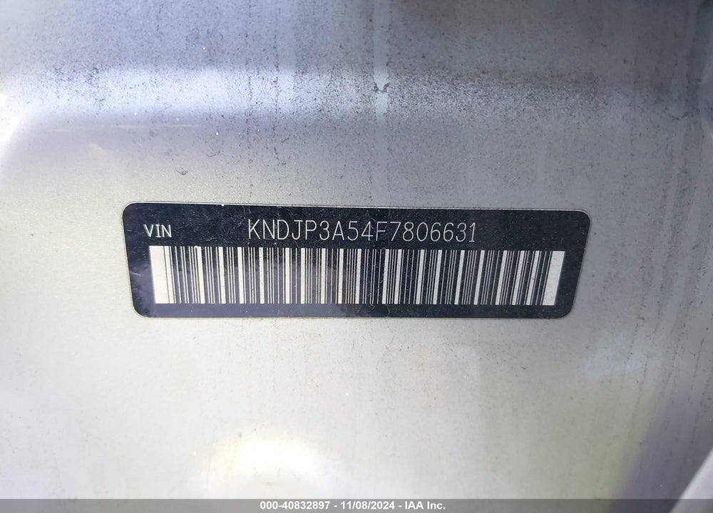 2015 KIA SOUL VIN: KNDJP3A54F7806631