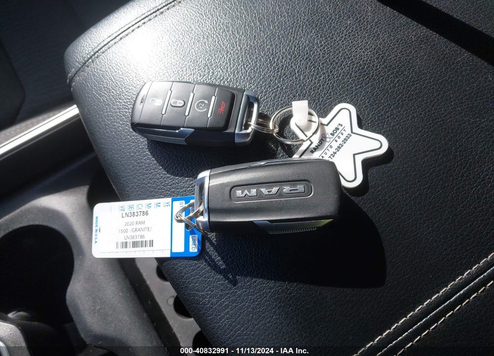 2020 RAM 1500 BIG HORN 4X4 5'7 BOX VIN: 1C6SRFFT1LN383786