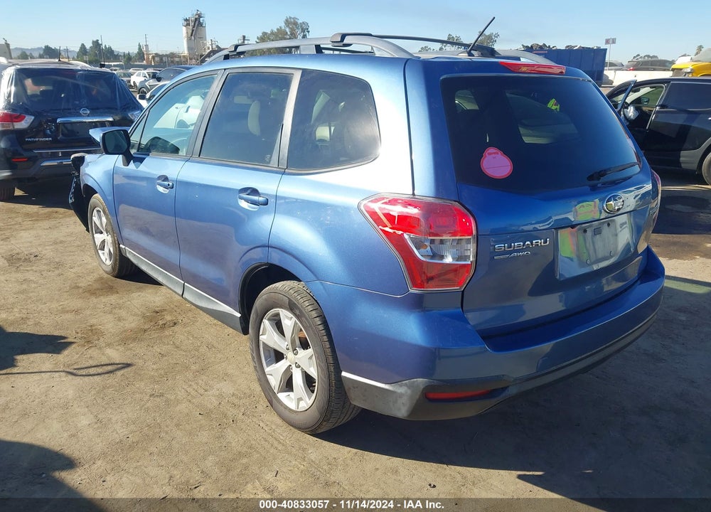 2015 SUBARU FORESTER 2.5I PREMIUM VIN: JF2SJADC8FH840801