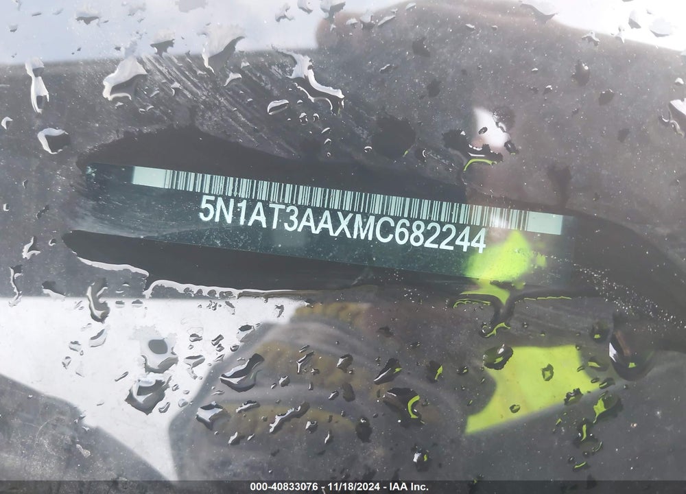 2021 NISSAN ROGUE S FWD VIN: 5N1AT3AAXMC682244