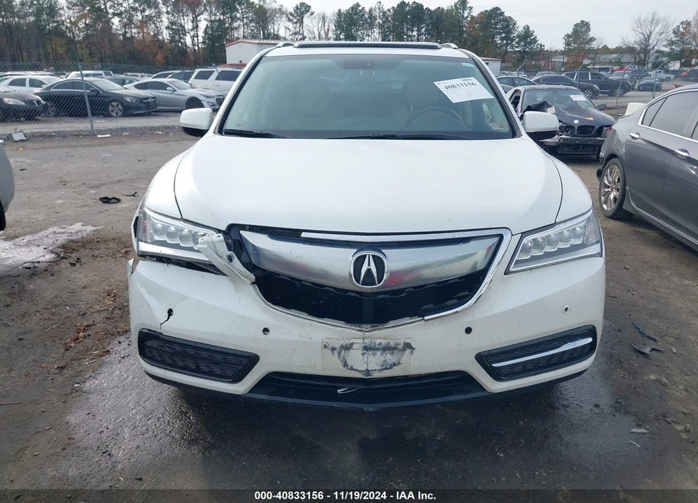 2015 ACURA MDX ADVANCE PKG W/ENTERTAINMENT PKG VIN: 5FRYD4H8XFB013114