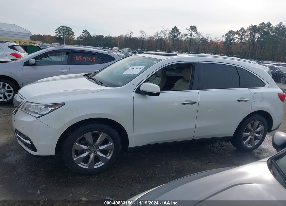 2015 ACURA MDX ADVANCE PKG W/ENTERTAINMENT PKG VIN: 5FRYD4H8XFB013114
