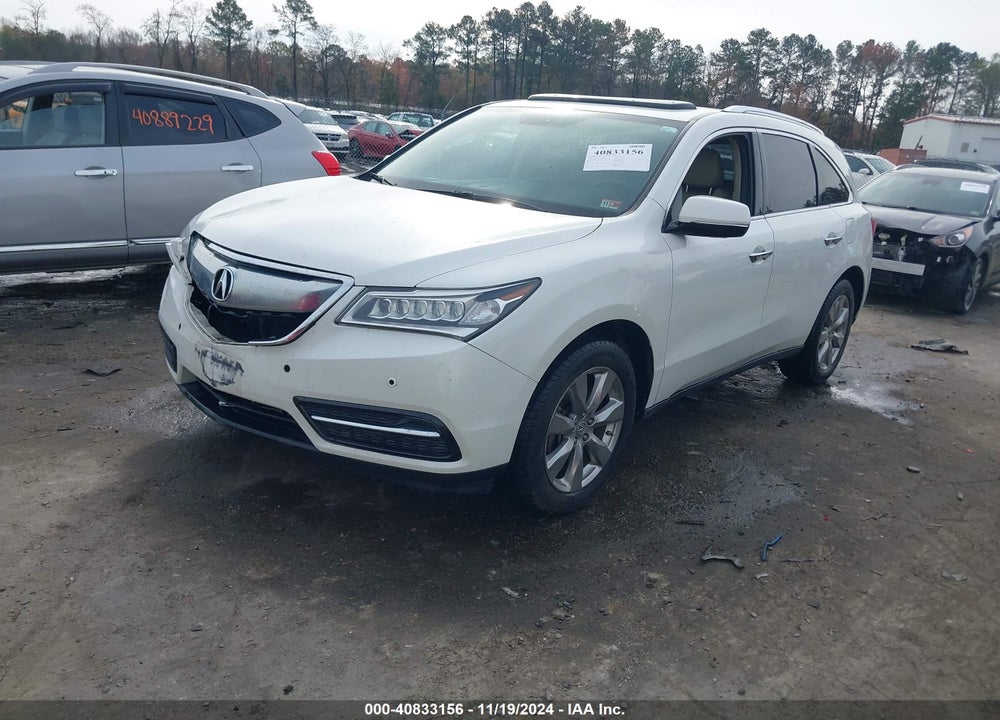 2015 ACURA MDX ADVANCE PKG W/ENTERTAINMENT PKG VIN: 5FRYD4H8XFB013114