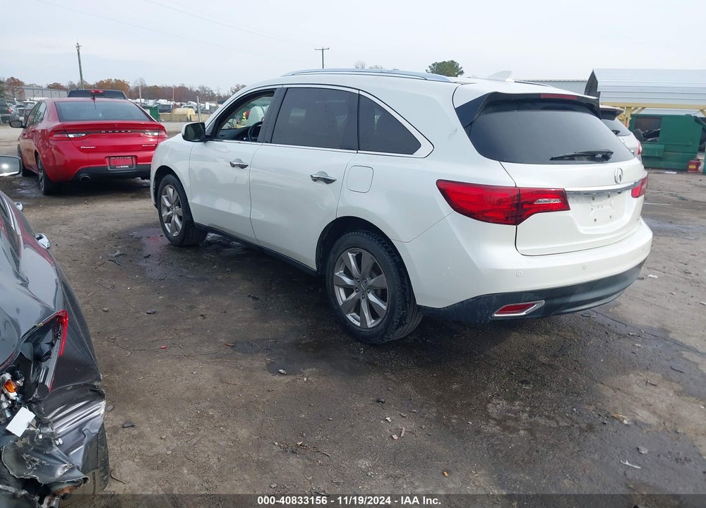 2015 ACURA MDX ADVANCE PKG W/ENTERTAINMENT PKG VIN: 5FRYD4H8XFB013114