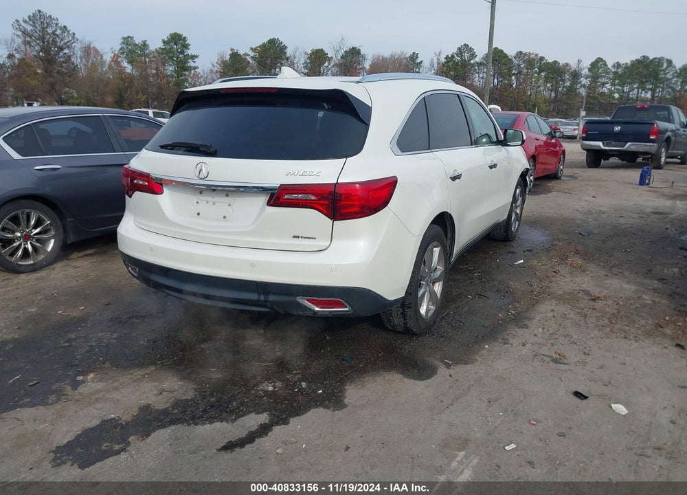 2015 ACURA MDX ADVANCE PKG W/ENTERTAINMENT PKG VIN: 5FRYD4H8XFB013114