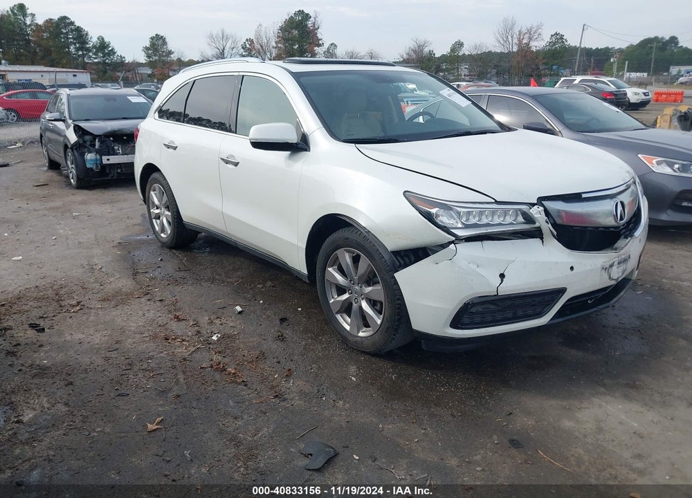 2015 ACURA MDX ADVANCE PKG W/ENTERTAINMENT PKG VIN: 5FRYD4H8XFB013114