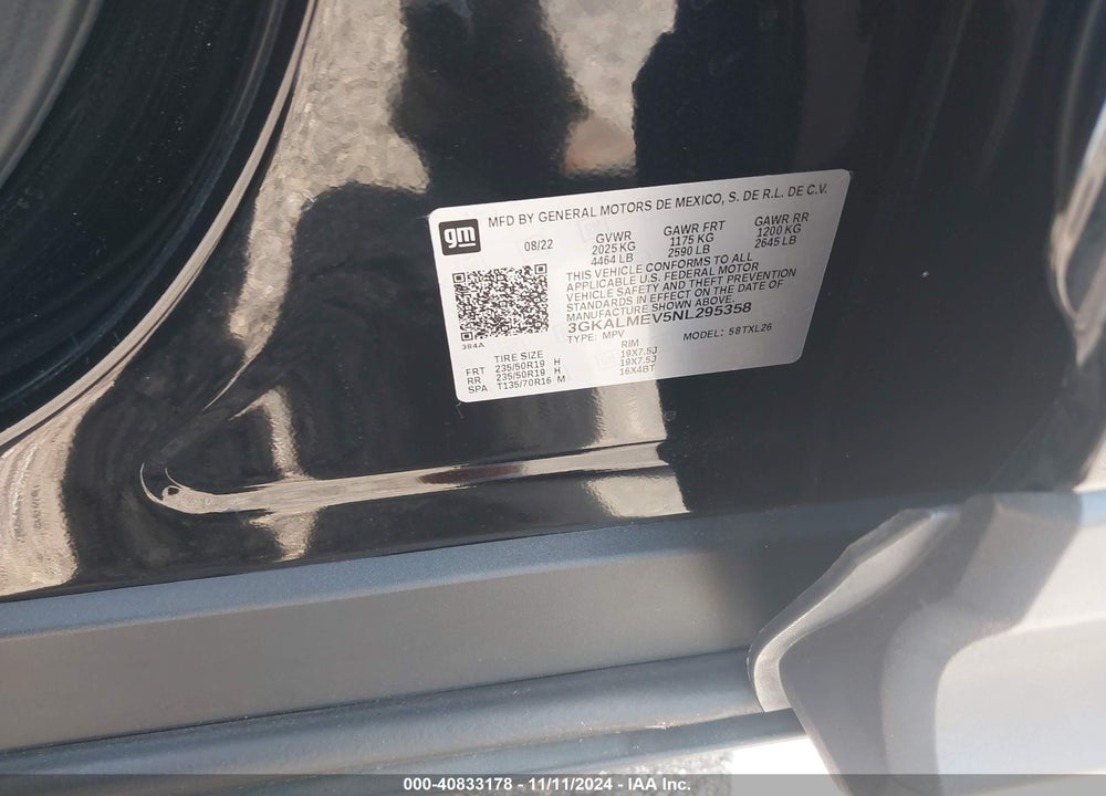 2022 GMC TERRAIN FWD SLE VIN: 3GKALMEV5NL295358