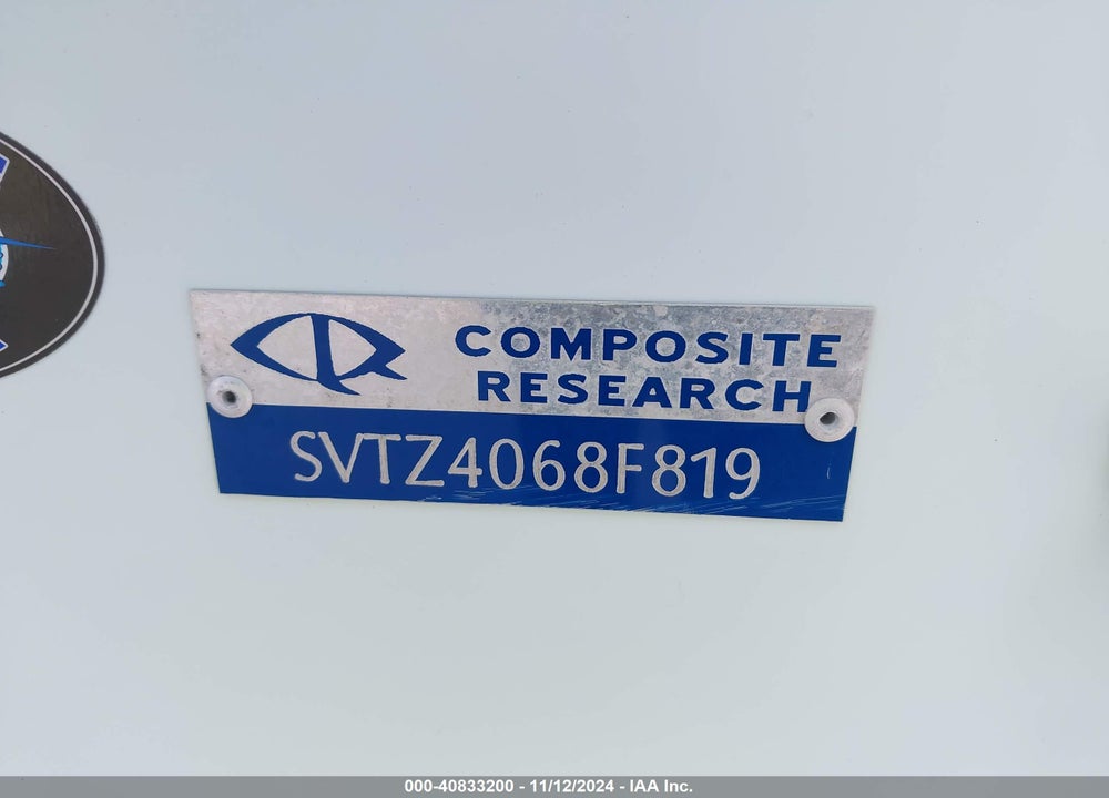 2019 SEA BORN BOAT VIN: SVTZ4068F819