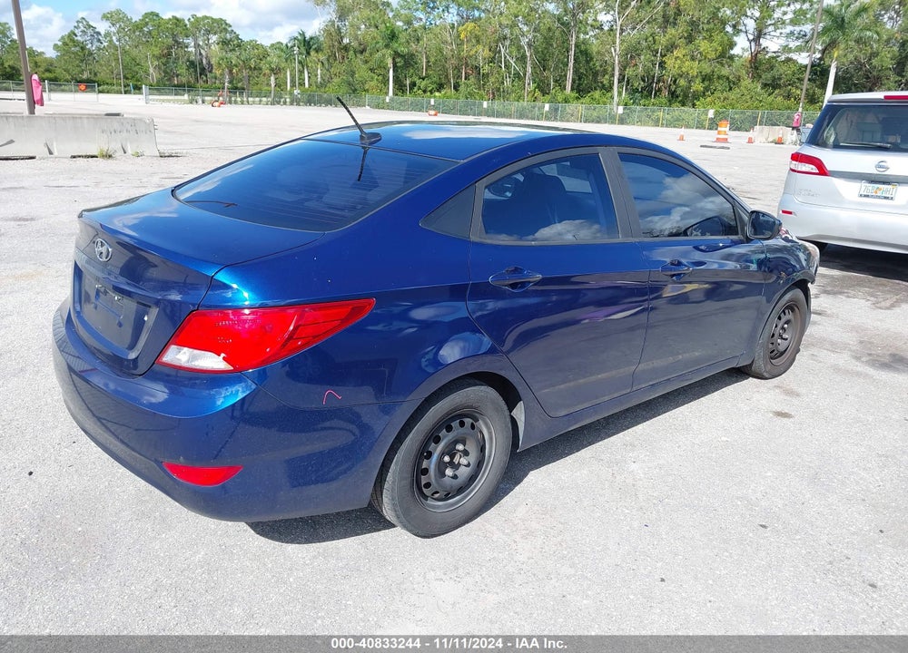 2017 HYUNDAI ACCENT SE VIN: KMHCT4AE4HU249908