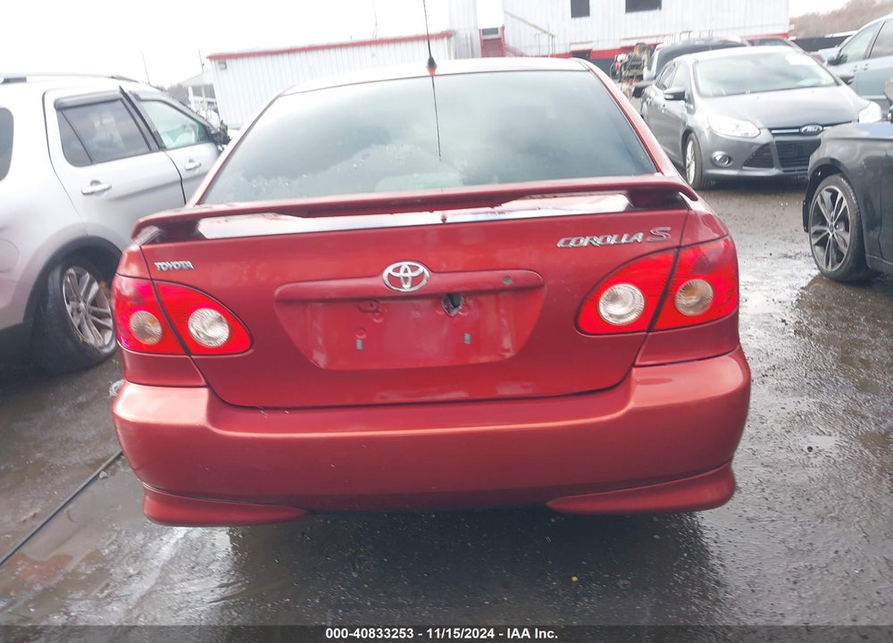 2008 TOYOTA COROLLA S VIN: 2T1BR30E58C887186