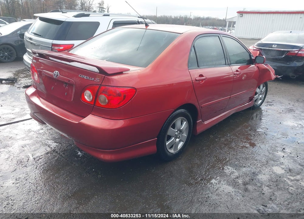 2008 TOYOTA COROLLA S VIN: 2T1BR30E58C887186