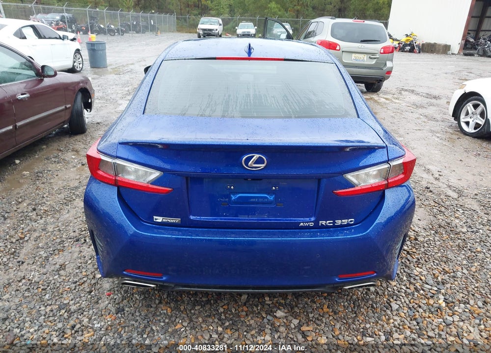 2016 LEXUS RC 350 VIN: JTHSE5BC5G5006998